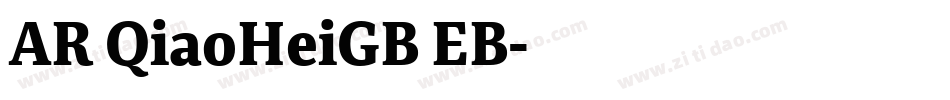 AR QiaoHeiGB EB字体转换